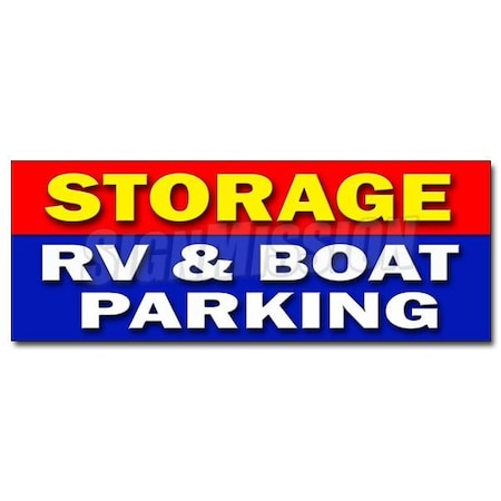 Signmission STORAGE RV & BOAT PARKING DECAL sticker short long term secure indoor, D-12 Storage Rv & Boat Parkin D-12 Storage Rv & Boat Parkin